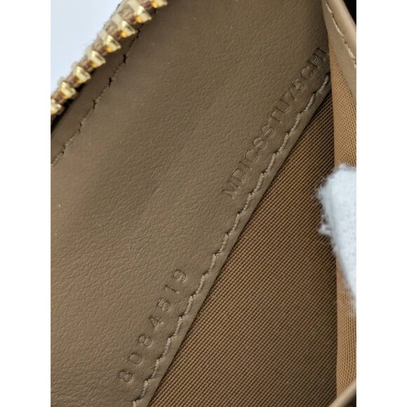 Burberry Large Check Zip Around Grainy Leather Canvas Wallet Chestnut Be… - Picture 9 of 12